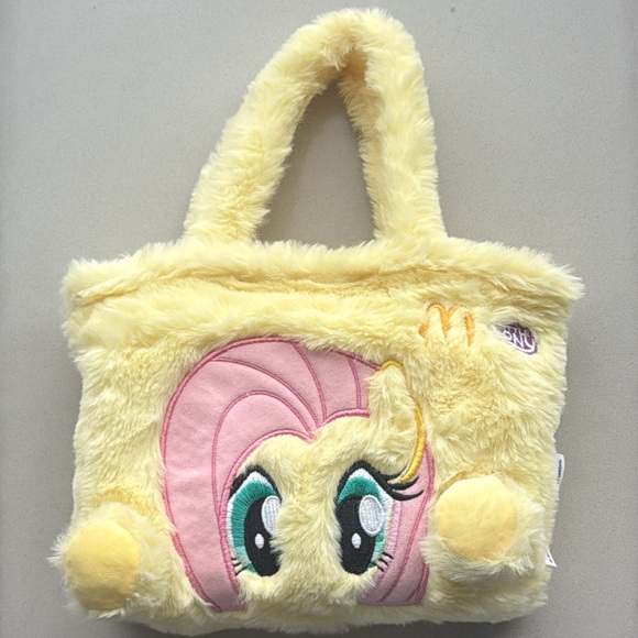 McDonald's Handbags - 2026 McDonald’s x My Little Pony | Fluttershy Plush Faux-Fur Handbag